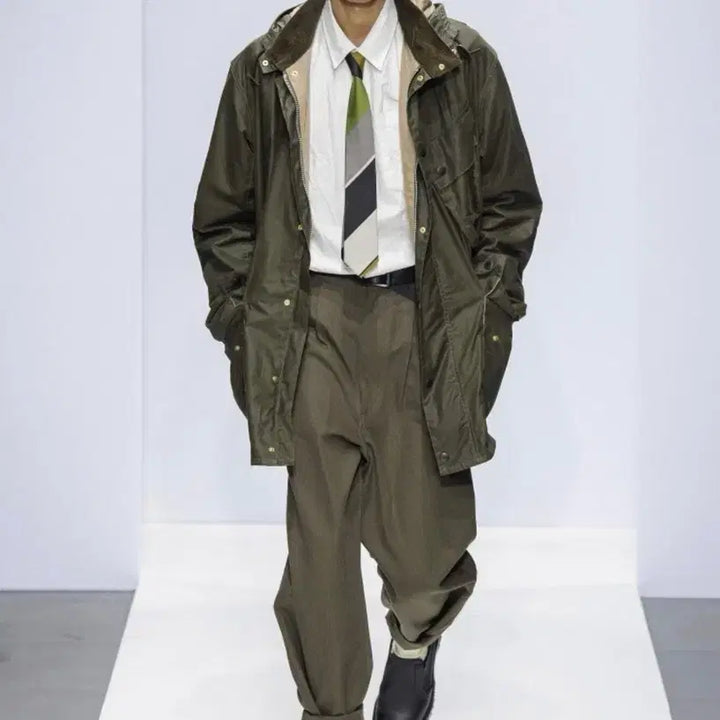 [BUNJANG] Barbour Margaret Howell A7 Wax Jacket Olive / 바버 마가렛호웰 A7 왁스자켓 M사이즈 Olive
