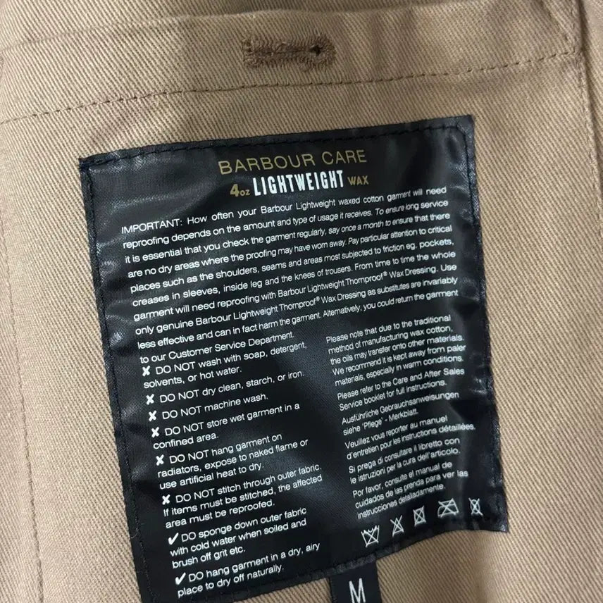 [BUNJANG] Barbour Margaret Howell A7 Wax Jacket Olive / 바버 마가렛호웰 A7 왁스자켓 M사이즈 Olive