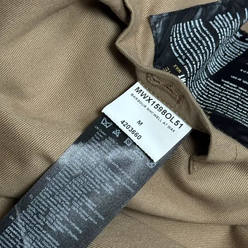 [BUNJANG] Barbour Margaret Howell A7 Wax Jacket Olive / 바버 마가렛호웰 A7 왁스자켓 M사이즈 Olive