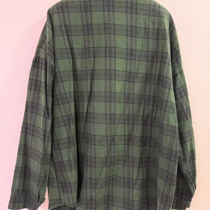[BUNJANG] Green Checkered Shirt / 초록색 체크 남방