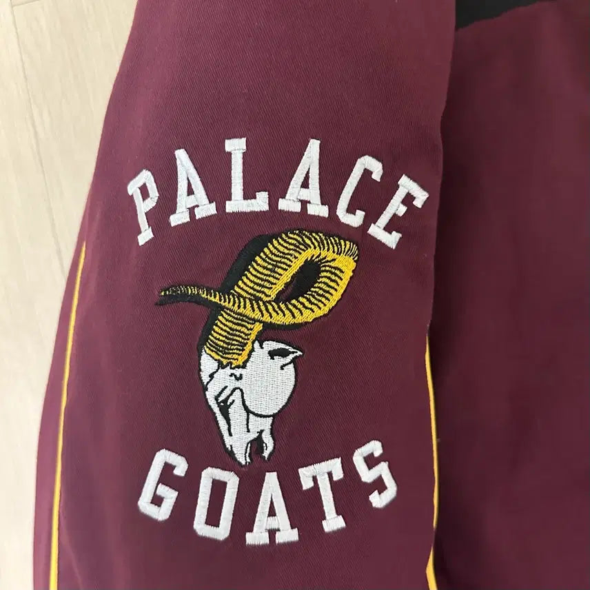 [BUNJANG] Palace Goat Varsity Jacket Burgundy / [XL] 팔라스 고트 바시티 자켓 버건디