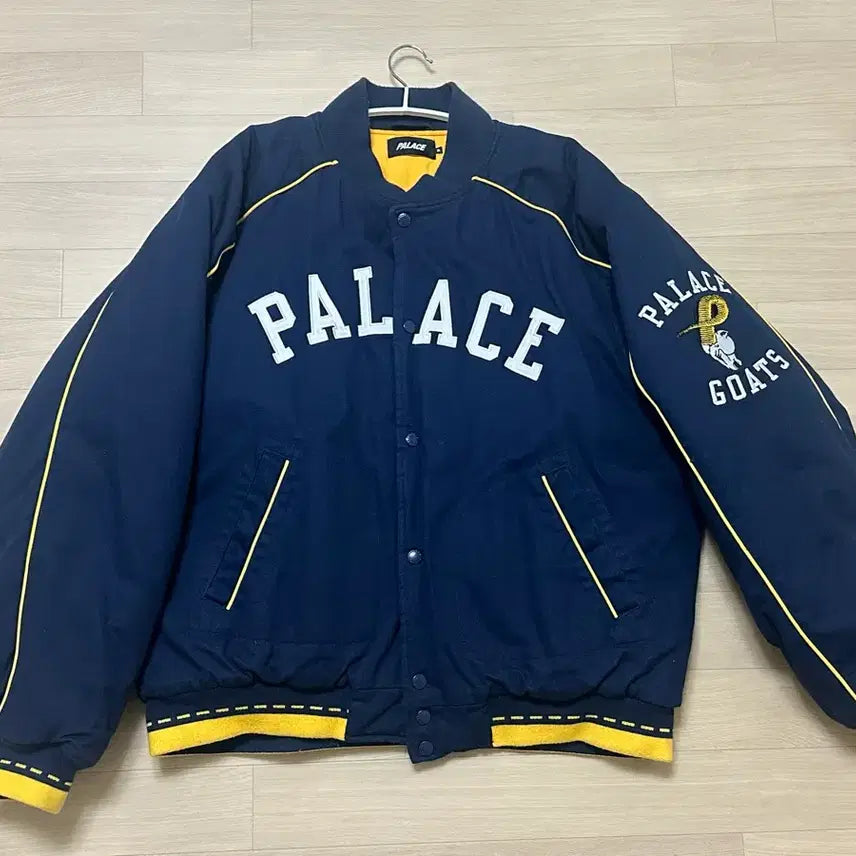 [BUNJANG] Palace Goat Varsity Jacket Navy / [XL] 팔라스 고트 바시티 자켓 네이비