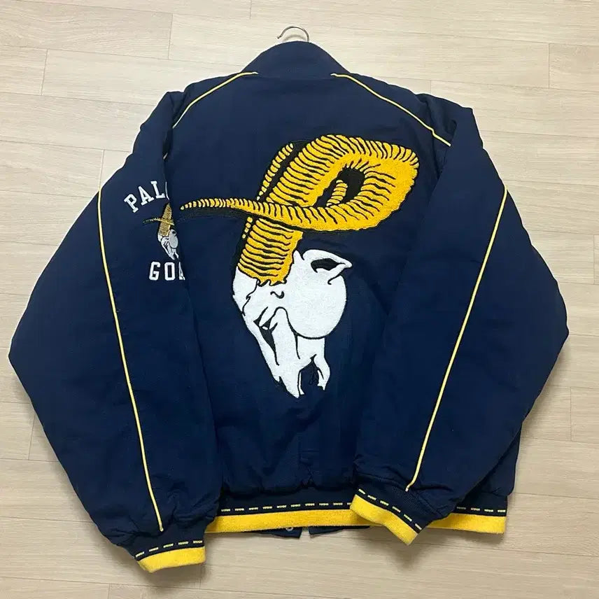 [BUNJANG] Palace Goat Varsity Jacket Navy / [XL] 팔라스 고트 바시티 자켓 네이비