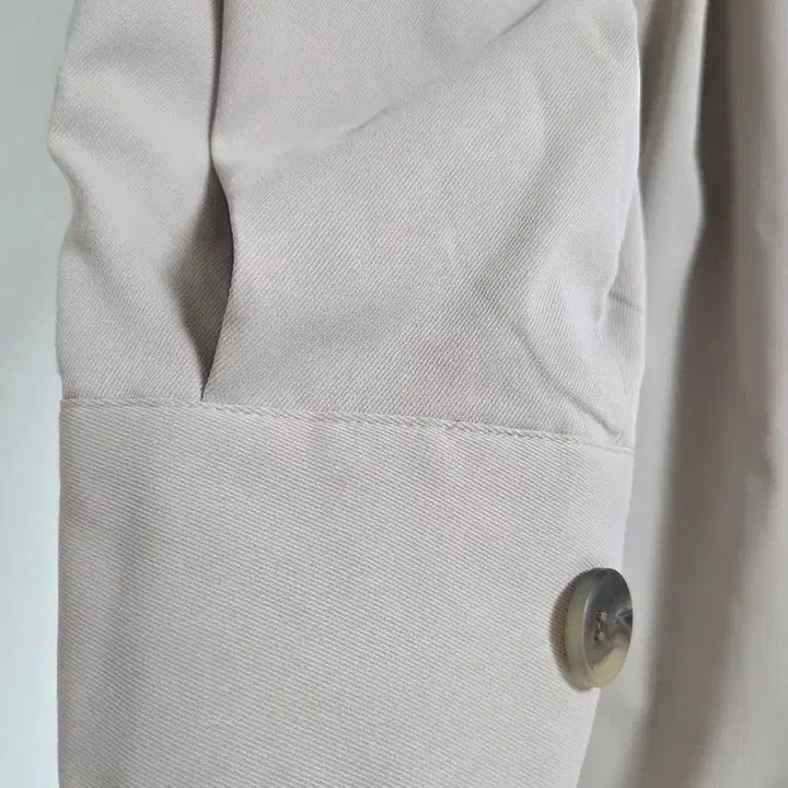 [BUNJANG] Zigzag 2cm Single Belt Trench Coat (Cream Beige) / 지그재그 이센치 싱글 벨트 트렌치코트 (크림베이지)