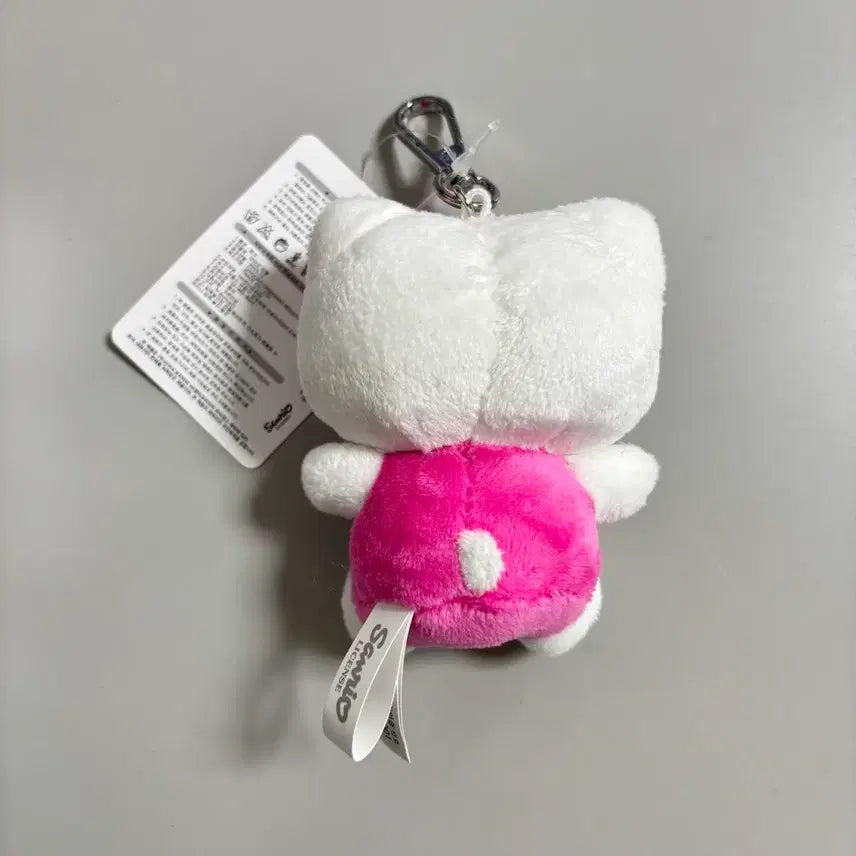 [BUNJANG] Hello Kitty Pink Plush Doll Bag Charm 8cm Keyring / 정품 헬로키티 핑크 봉제인형 가방걸이 8cm 키링