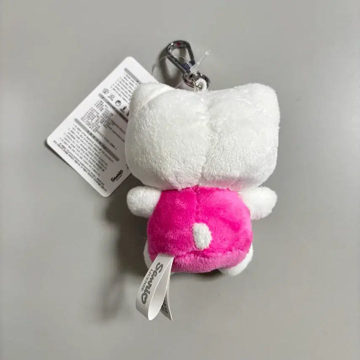 [BUNJANG] Hello Kitty Pink Plush Doll Bag Charm 8cm Keyring / 정품 헬로키티 핑크 봉제인형 가방걸이 8cm 키링