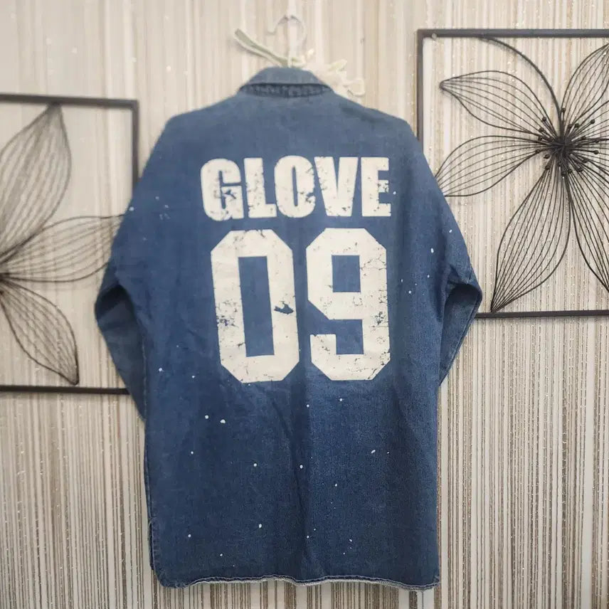 [BUNJANG] Free Size Vintage Wash Denim Long Shirt Jacket / 데미지 워싱 똑딱단추 데님 롱 셔츠 자켓 free