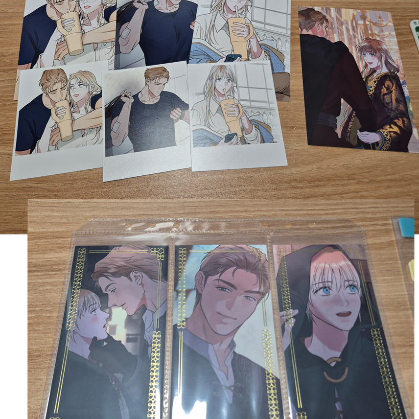 [BUNJANG] Antidote &amp; Bion Collaboration Cafe Goods Bundle Set / [일괄] 안티도트 비온 콜라보카페 굿즈 포카 엽서 바인더 방문포카 카드덱