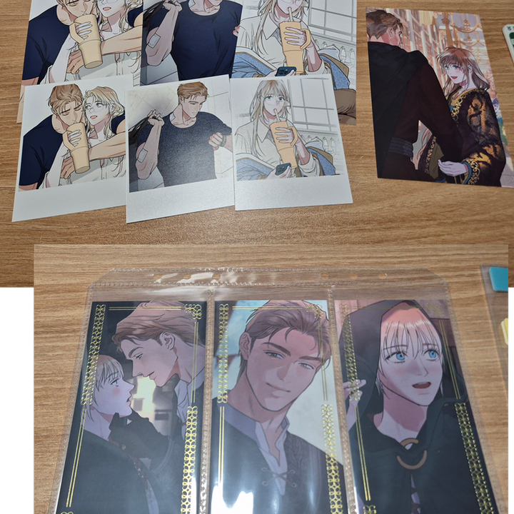[BUNJANG] Antidote &amp; Bion Collaboration Cafe Goods Bundle Set / [일괄] 안티도트 비온 콜라보카페 굿즈 포카 엽서 바인더 방문포카 카드덱