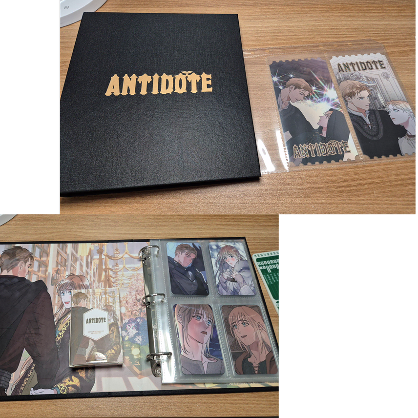 [BUNJANG] Antidote &amp; Bion Collaboration Cafe Goods Bundle Set / [일괄] 안티도트 비온 콜라보카페 굿즈 포카 엽서 바인더 방문포카 카드덱