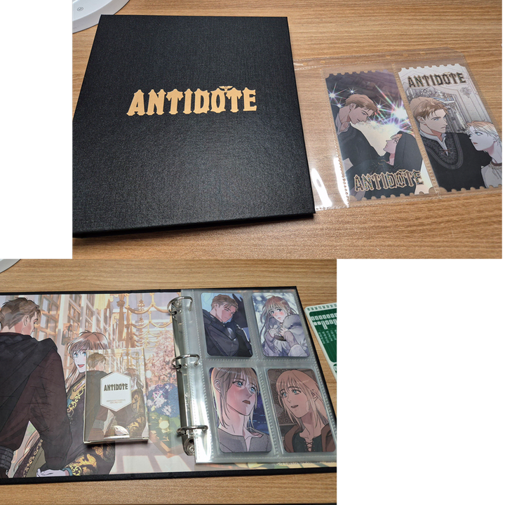 [BUNJANG] Antidote &amp; Bion Collaboration Cafe Goods Bundle Set / [일괄] 안티도트 비온 콜라보카페 굿즈 포카 엽서 바인더 방문포카 카드덱