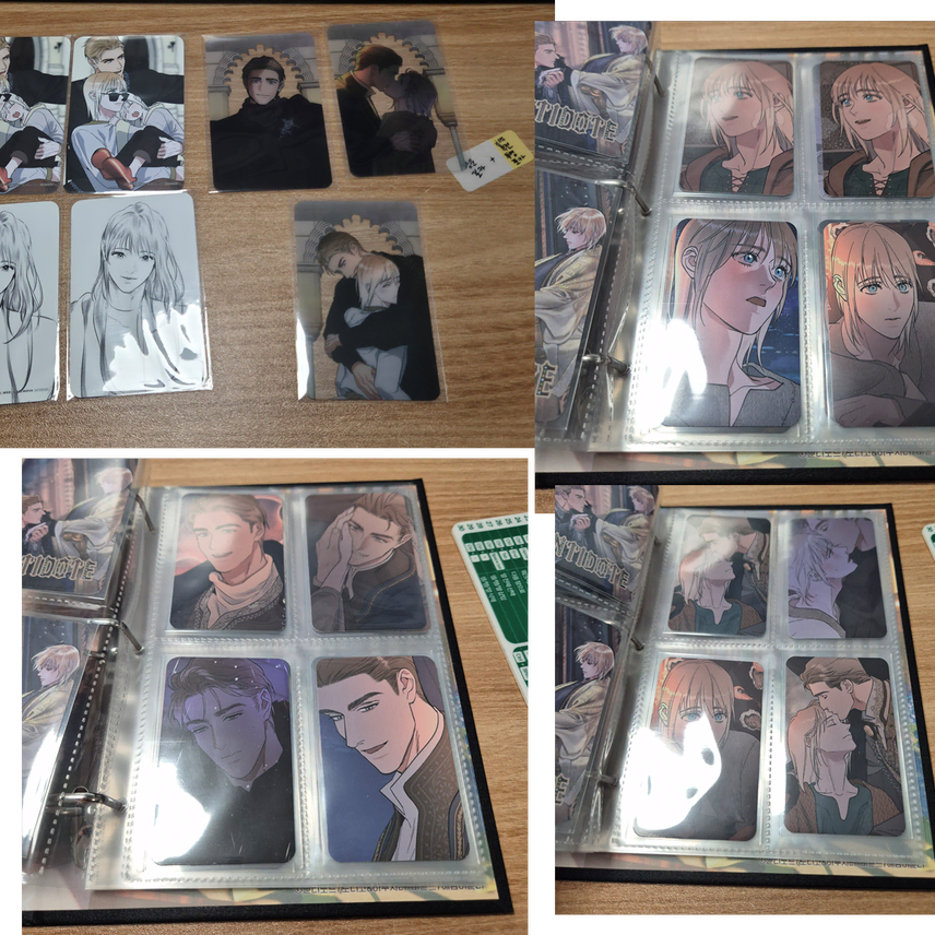 [BUNJANG] Antidote &amp; Bion Collaboration Cafe Goods Bundle Set / [일괄] 안티도트 비온 콜라보카페 굿즈 포카 엽서 바인더 방문포카 카드덱