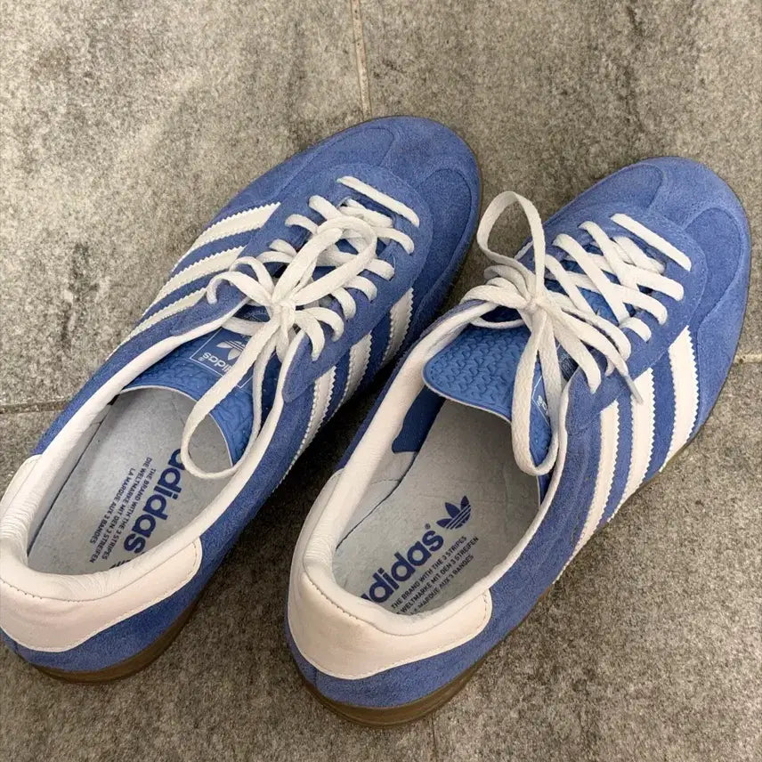 [BUNJANG] Adidas Gazelle Indoor Blue Sneakers / 아디다스 가젤 인도어 블루 265