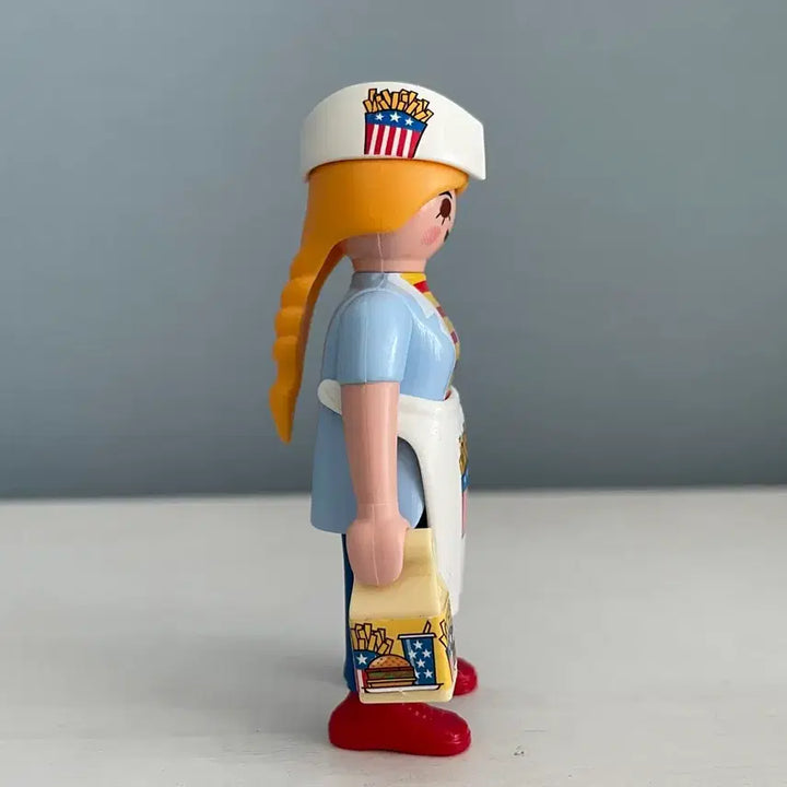 [BUNJANG] Playmobil Hamburger Shop Clerk Figure / 플레이모빌 중고 햄버거 가게 점원