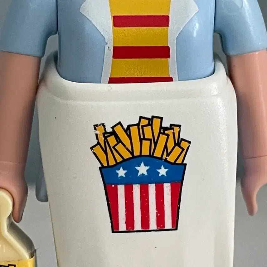 [BUNJANG] Playmobil Hamburger Shop Clerk Figure / 플레이모빌 중고 햄버거 가게 점원