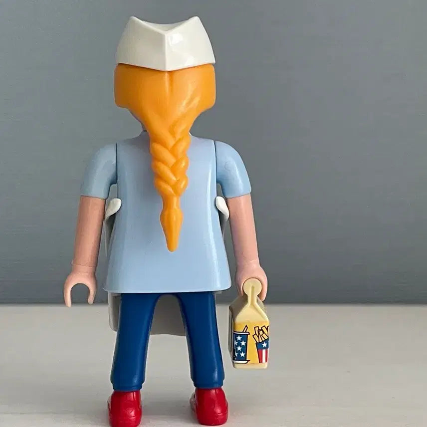 [BUNJANG] Playmobil Hamburger Shop Clerk Figure / 플레이모빌 중고 햄버거 가게 점원