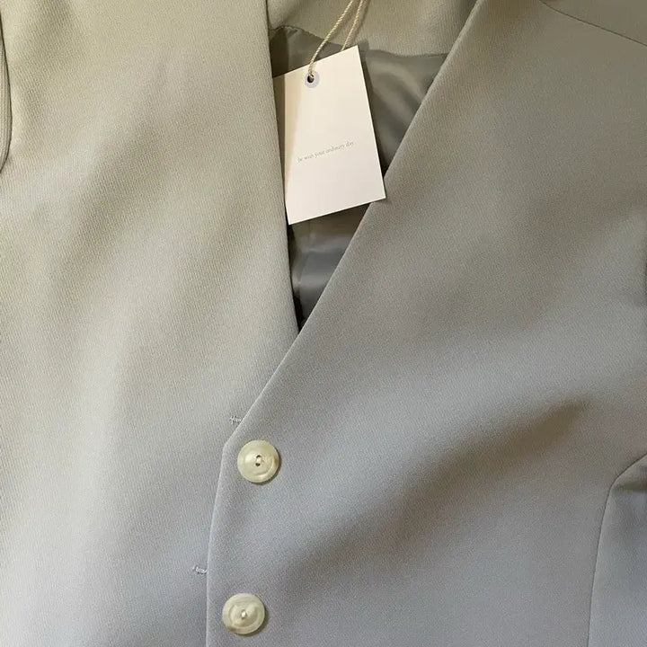 [BUNJANG] Mint V-Neck Short Jacket / 민트색 브이넥 숏 자켓