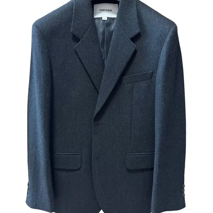 [BUNJANG] Toniewek Signature Blazer Charcoal Herringbone M / 토니웩 / 시그니처 블레이저 차콜 헤링본 / M