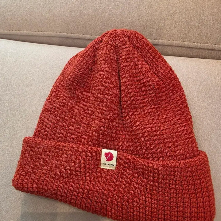 [BUNJANG] Fjällräven Orange Beanie / 피엘라벤 비니 오렌지색