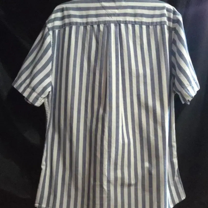 [BUNJANG] Tommy Hilfiger Striped Short Sleeve Shirt / 타미힐피거 스트라이프 반팔 셔츠