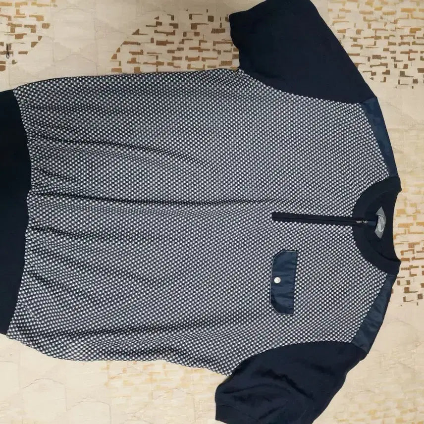 [BUNJANG] Crocodile Navy Short Sleeve Knit Size 100 / 크로커다일 네이비 반팔 니트 100