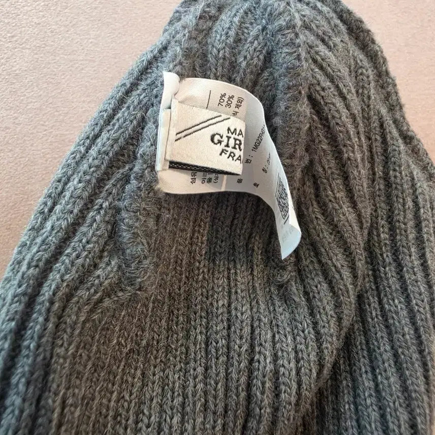 [BUNJANG] Marithe Francois Girbaud Jersey Beanie - Gray / 마리떼 프랑소와 저지 비니 그레이