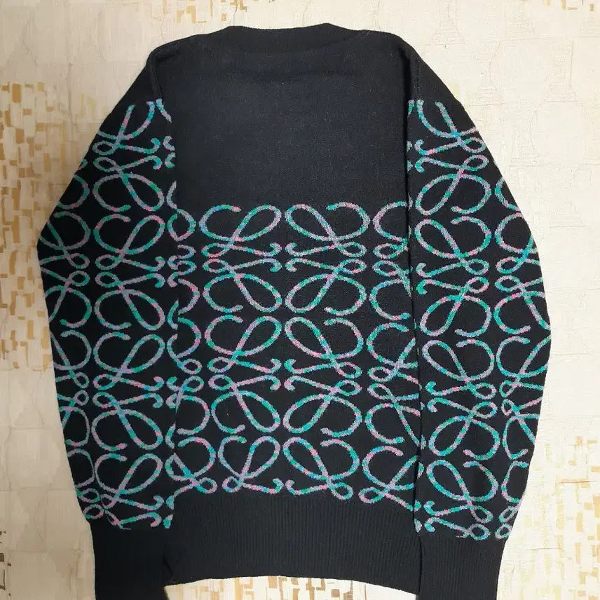 [BUNJANG] Loro Piana ST Anagram Black Knit Sweater Size S / 로*베 ST 아나그램 블랙 니트 스웨터 S