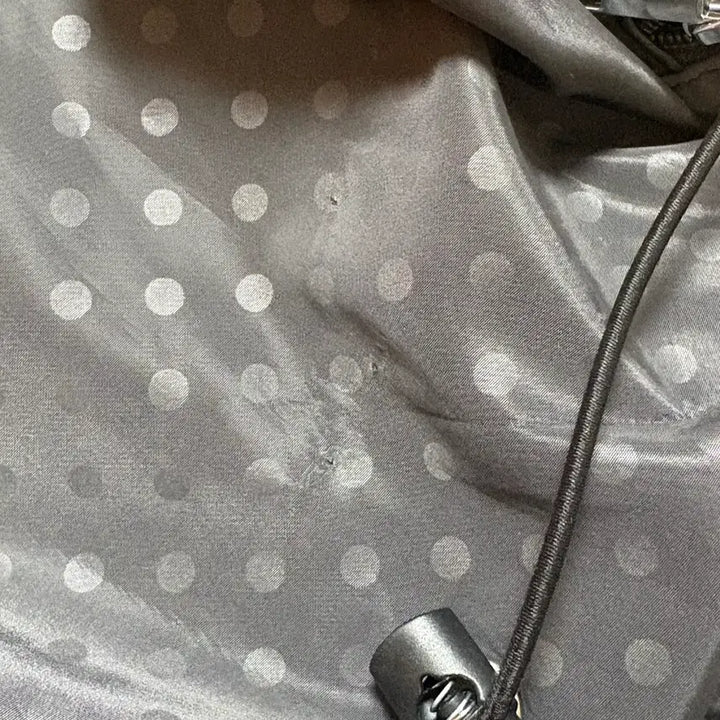 [BUNJANG] Dot Charcoal String Backpack / 도트 차콜 스트링 백팩 땡땡이 가방