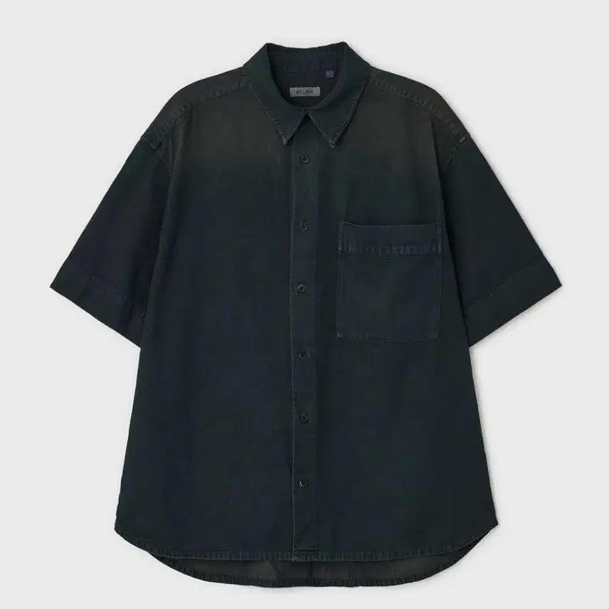 [BUNJANG] Vellie City Nomad Denim Short Sleeve Shirt / 벨리에 시티 노마드 데님 숏 슬리브 셔츠 빈티지 인디고