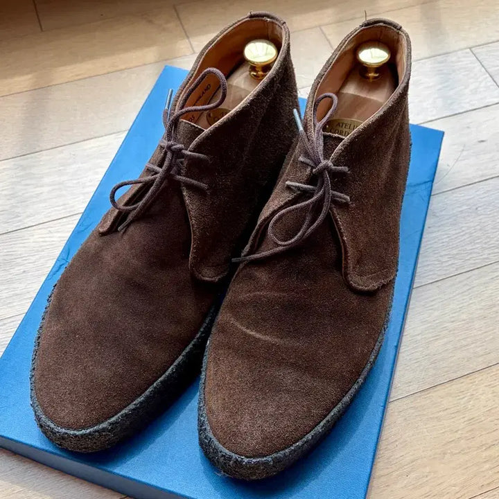 [BUNJANG] Sanders Steve McQueen Hi-Top Chukka Boots Chocolate Suede / 스티브 맥퀸의 슈즈, 샌더스(Sanders) 하이탑 처카 부츠 초콜릿 스