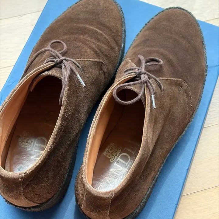 [BUNJANG] Sanders Steve McQueen Hi-Top Chukka Boots Chocolate Suede / 스티브 맥퀸의 슈즈, 샌더스(Sanders) 하이탑 처카 부츠 초콜릿 스