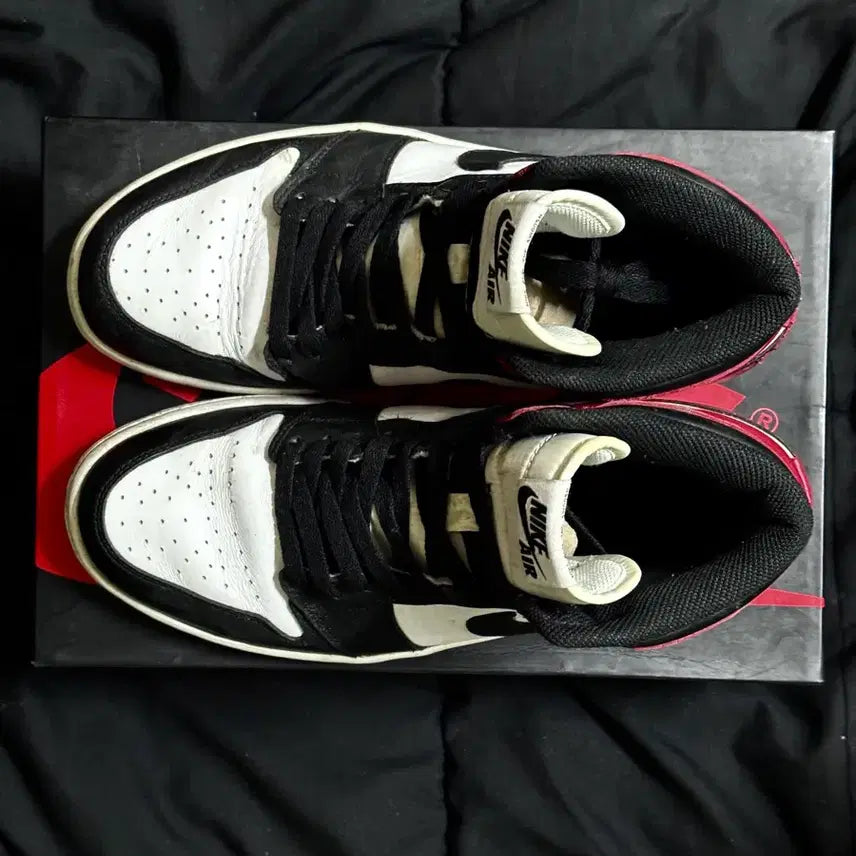 [BUNJANG] Nike Air Jordan 1 High OG Black Toe 2013 Sneakers / [265] 나이키 에어 조던1 하이 OG 블랙토 2013