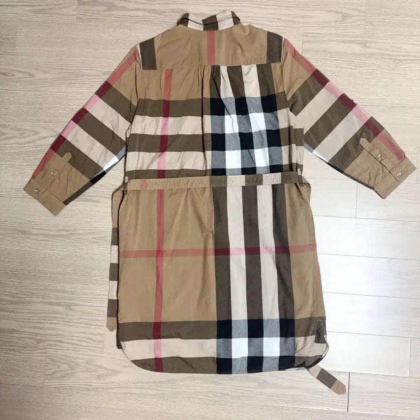 [BUNJANG] Burberry Classic Check Long Shirt Dress / 버버리 클래식 체크 여성 롱셔츠 원피스 55~66