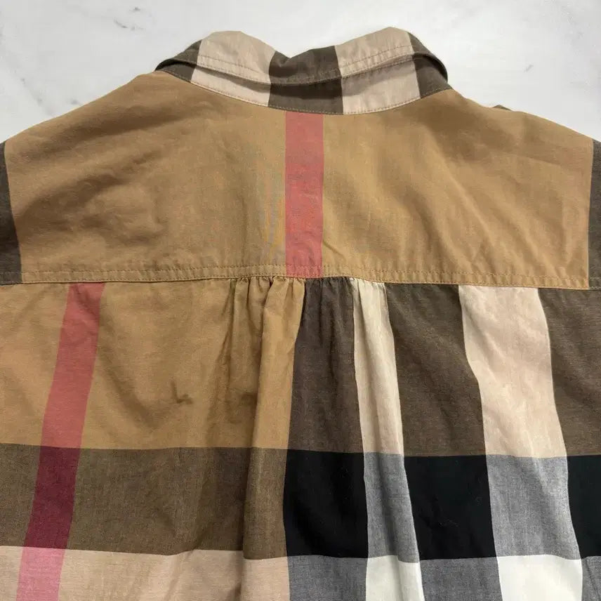 [BUNJANG] Burberry Classic Check Long Shirt Dress / 버버리 클래식 체크 여성 롱셔츠 원피스 55~66