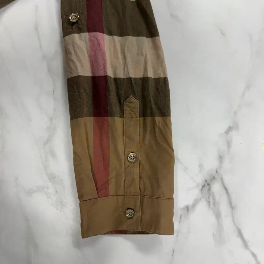 [BUNJANG] Burberry Classic Check Long Shirt Dress / 버버리 클래식 체크 여성 롱셔츠 원피스 55~66