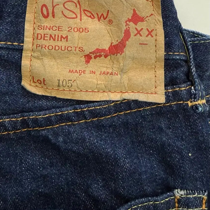 [SOLD OUT] 오어슬로우 105 원워시 데님 4사이즈