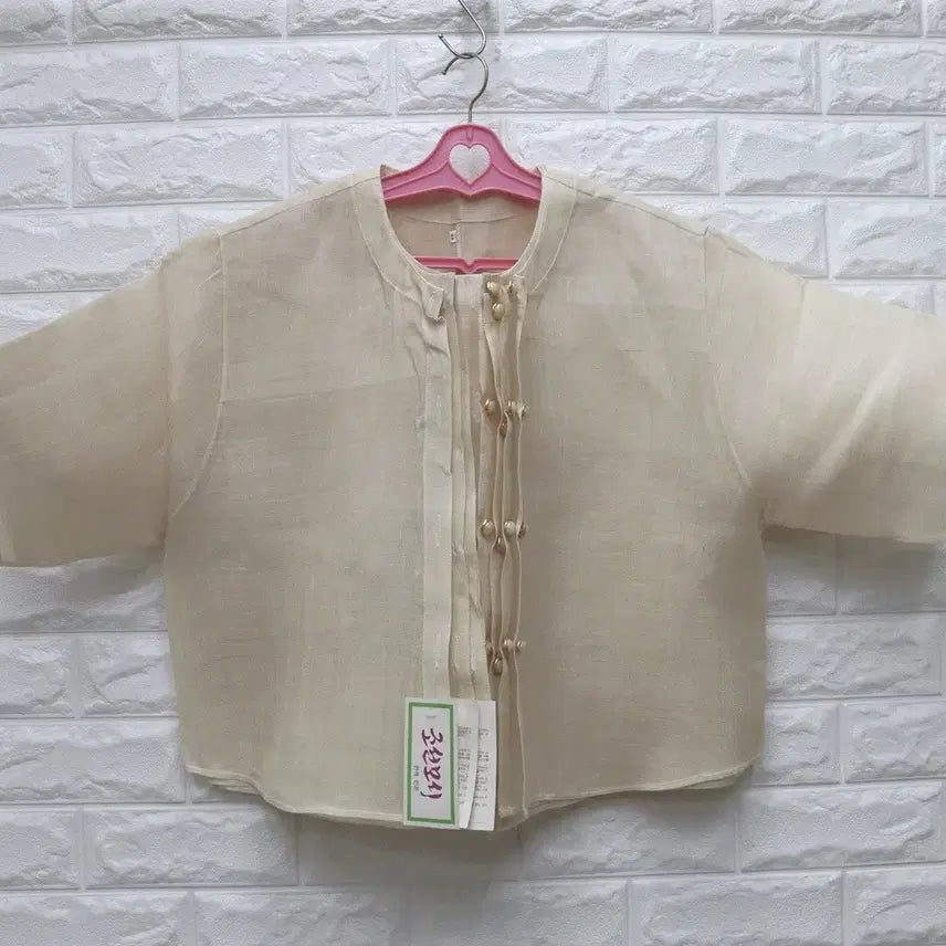 [SOLD OUT] 여름 모시 블라우스 자수 저고리 시원한 루즈핏 여성 한복스타일 77추천