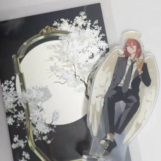 [BUNJANG] Chainsaw Man Angel Acrylic Standee &amp; Background Photocard Set / 체인소맨 천사 아크릴 스탠드 + 배경용 포카