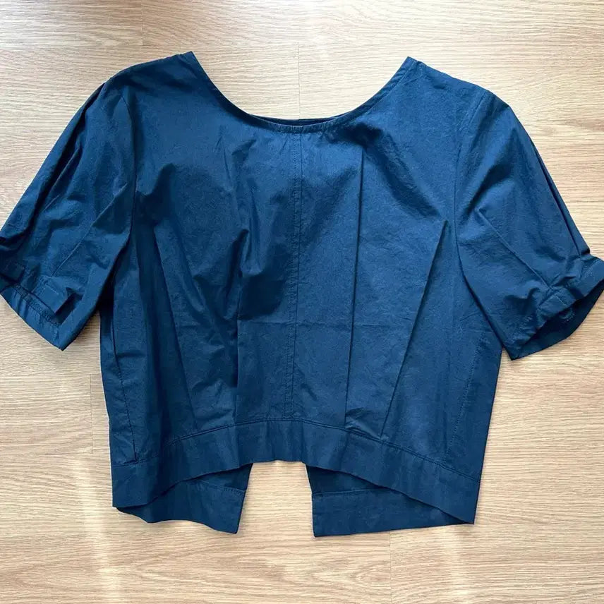 [BUNJANG] Navy Two-Piece Blouse and Skirt Set / [새상품] 네이비 투피스 블라우스 스커트