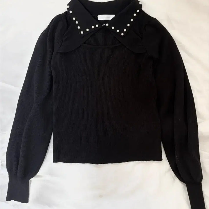 [BUNJANG] Dear My Love Rose Knit Blouse Top / 디어마이러브로즈 니트 블라우스 탑 상의