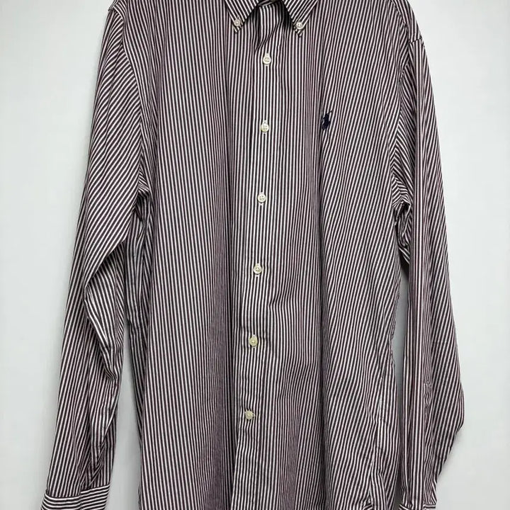 [SOLD OUT] 폴로 스트라이프 셔츠 이지케어 커스텀핏 16 40/41사이즈