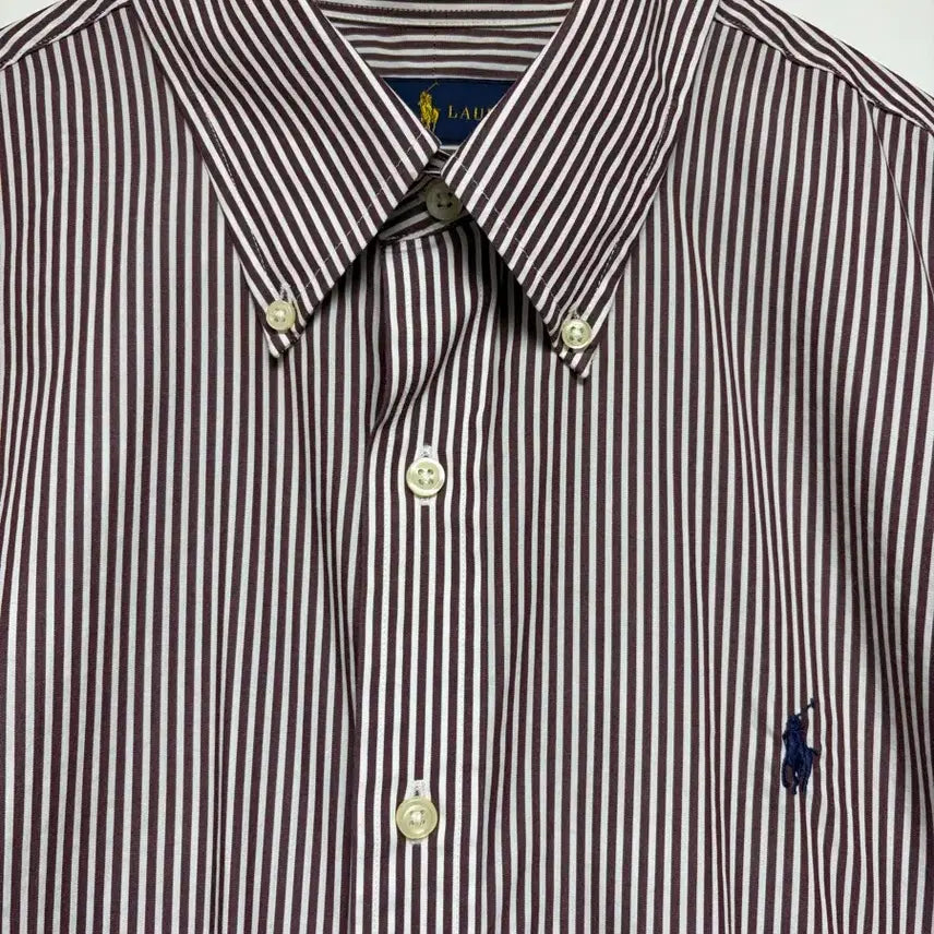[SOLD OUT] 폴로 스트라이프 셔츠 이지케어 커스텀핏 16 40/41사이즈