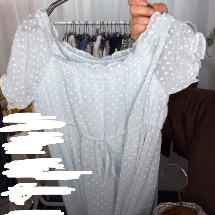 [BUNJANG] Mongul Vintage Polka Dot Dress / 빈티지 모리 땡땡이 원피스 모리노가토 카메 카라하나 마루 카모메