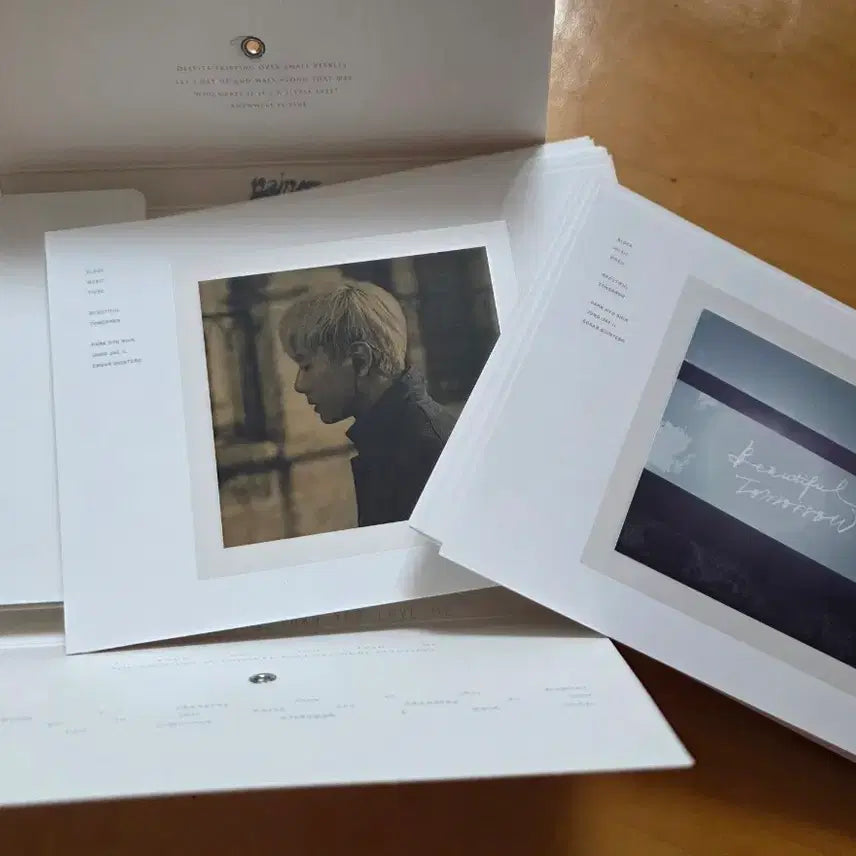 [SOLD OUT] 박효신 영화 뷰티풀 투모로우 굿즈(MD) 북클릿, 포토엽서세트 일괄