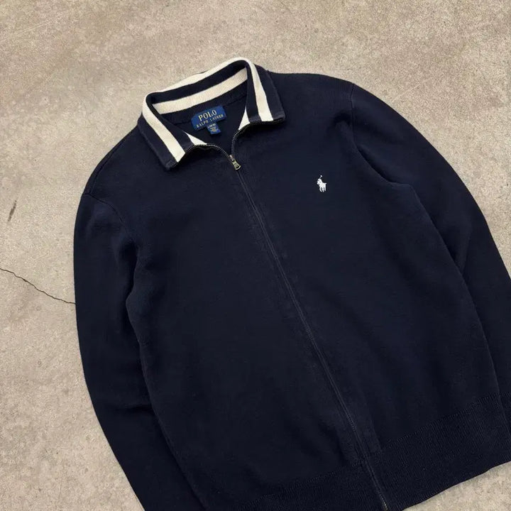[SOLD OUT] 폴로 랄프로렌 얇은 네이비 니트집업