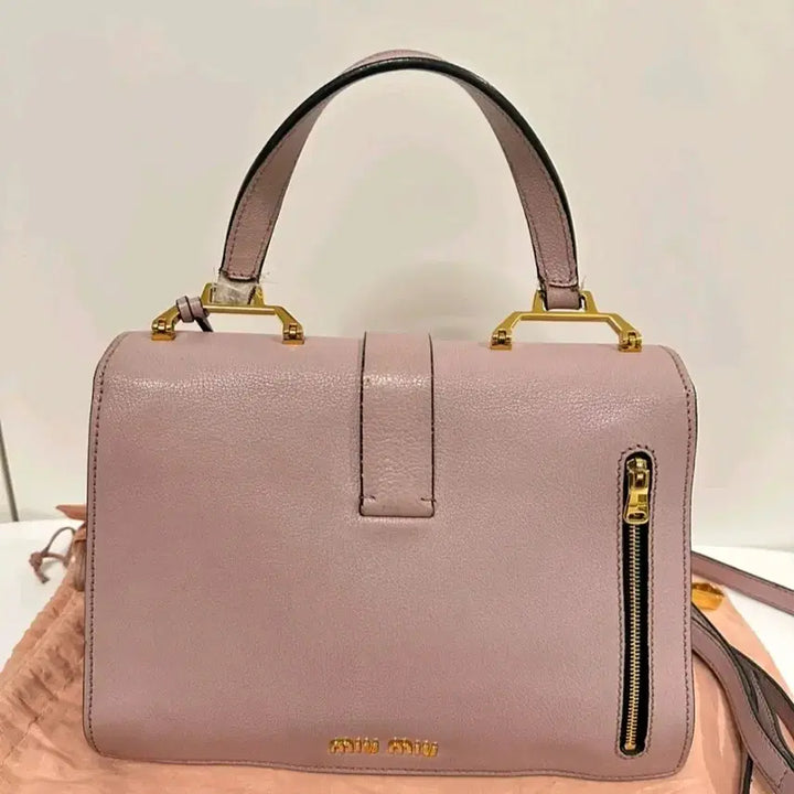 [BUNJANG] Miu Miu Madras Rose Pink Tote Shoulder Bag / 정품 미우미우 마드라스 로즈핑크 토트 숄더백