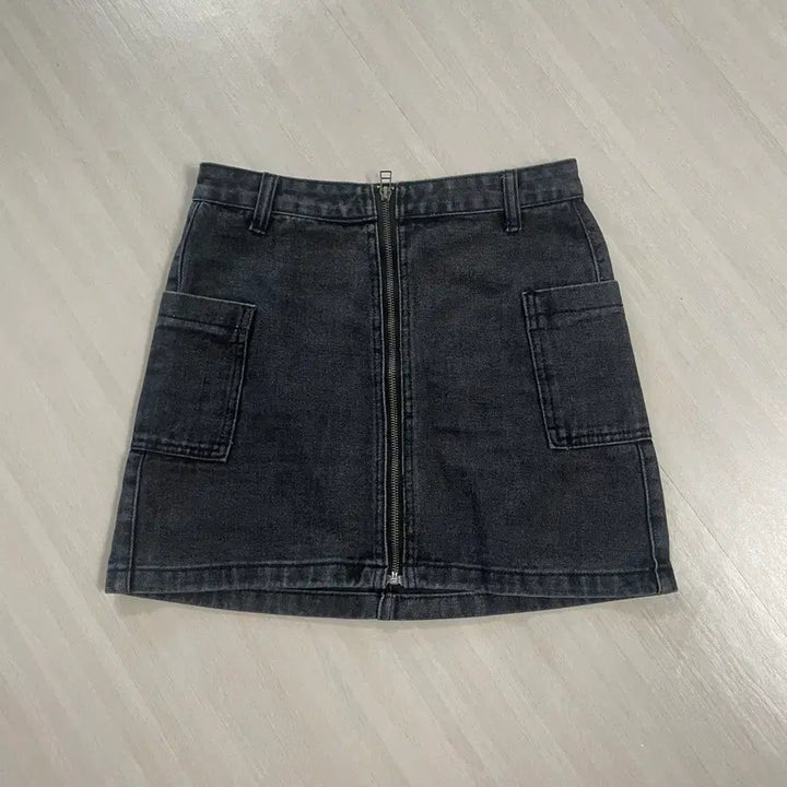 [BUNJANG] Gray Denim Pleated Mini Skirt Bundle Set / 회색 그레이 데님 스커트 / 플리츠 스커트 S 일괄