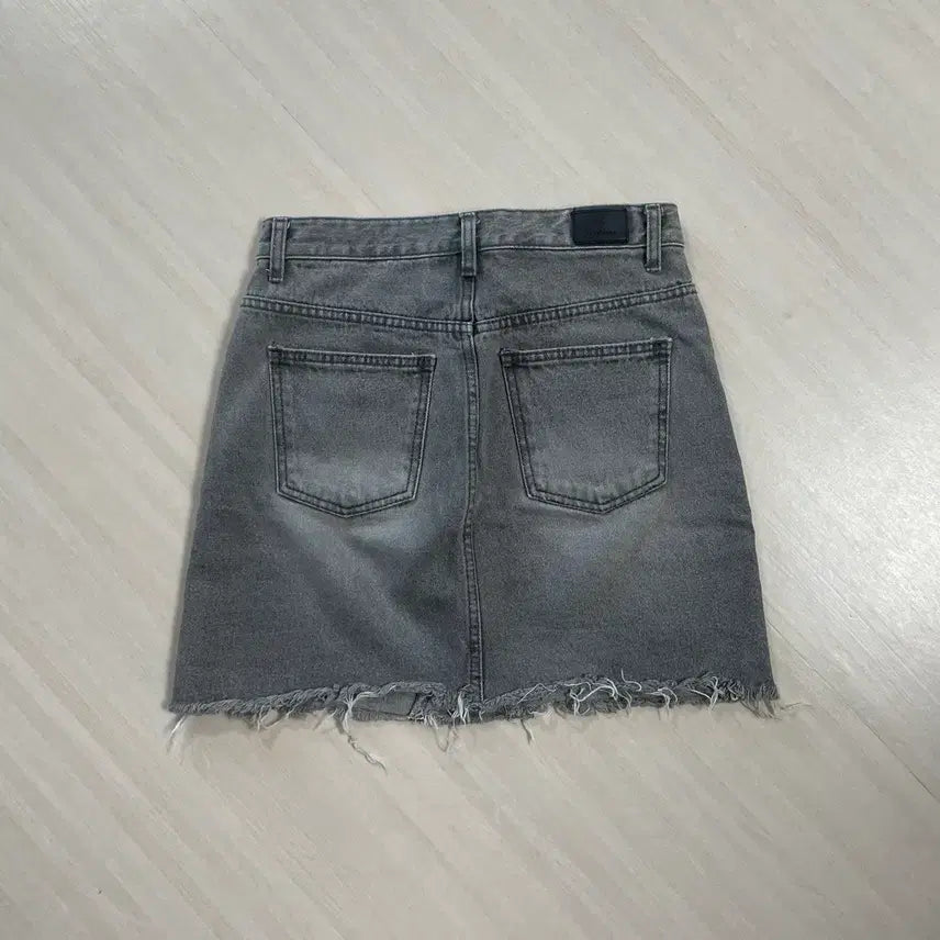 [BUNJANG] Gray Denim Pleated Mini Skirt Bundle Set / 회색 그레이 데님 스커트 / 플리츠 스커트 S 일괄