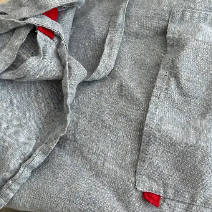 [BUNJANG] Manon Linen Apron Smoky Grey E9 / 리노에리나 마농 린넨 앞치마 에이프런 E9 스모키그레이