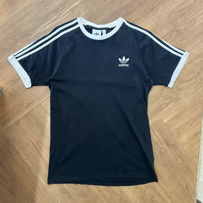 [BUNJANG] Adidas Three-Stripes Ringer T-Shirt / N250 아디다스 삼선 링거티 반팔